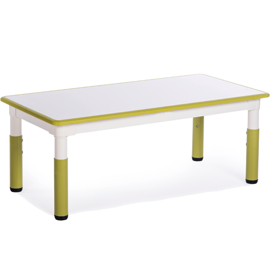 KYC Rectangular Table Height Adjustable with Wear-resisting Melamine Tabletop 1200W x 600L x 460-580H mm 長方形塑膠高度可調桌  三聚氰胺耐磨層桌面