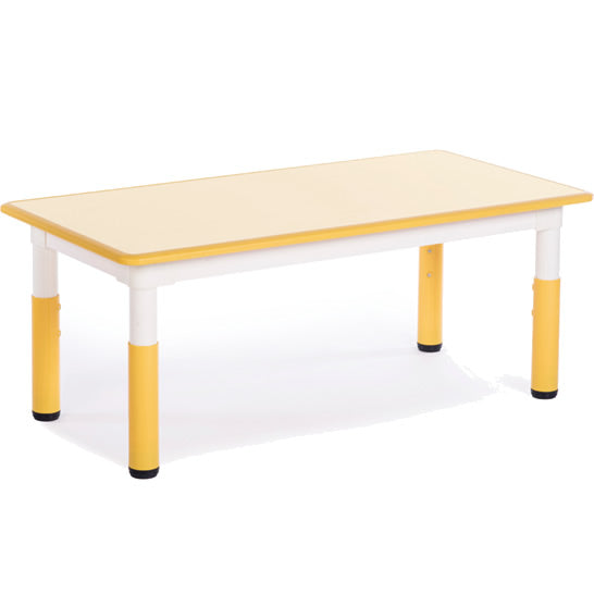 KYC Rectangular Table Height Adjustable with Wear-resisting Melamine Tabletop 1200W x 600L x 460-580H mm 長方形塑膠高度可調桌  三聚氰胺耐磨層桌面