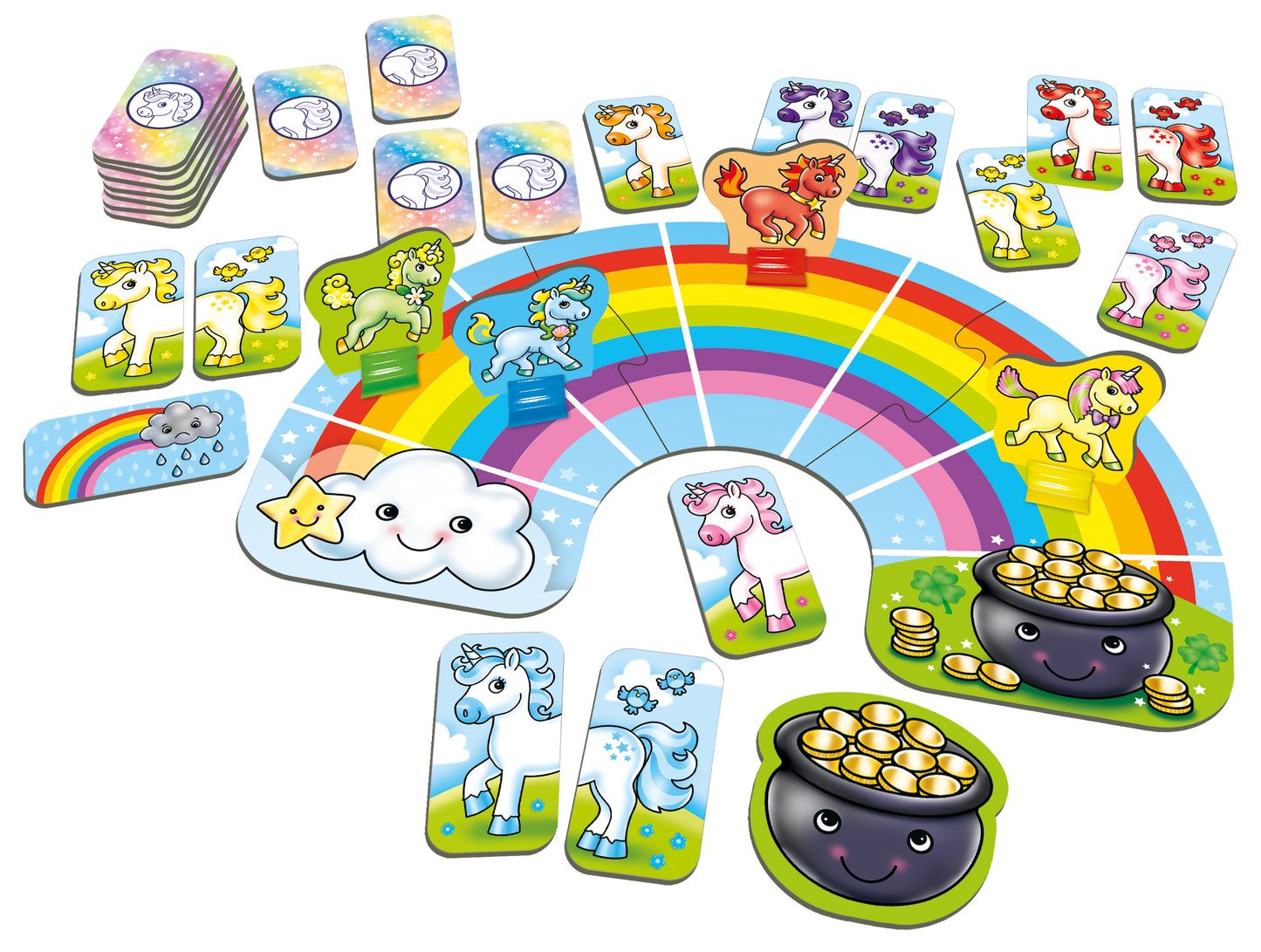Orchard Toys Rainbow Unicorns Colour Matching Game
