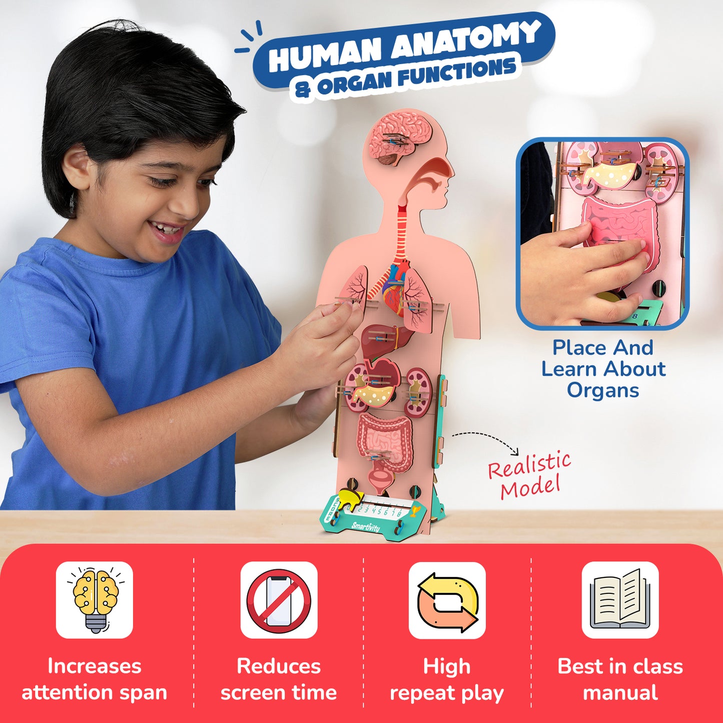 Smartivity Human Body - Germ Buster Shooting Game 人體構造教具 - 打敗細菌射擊遊戲