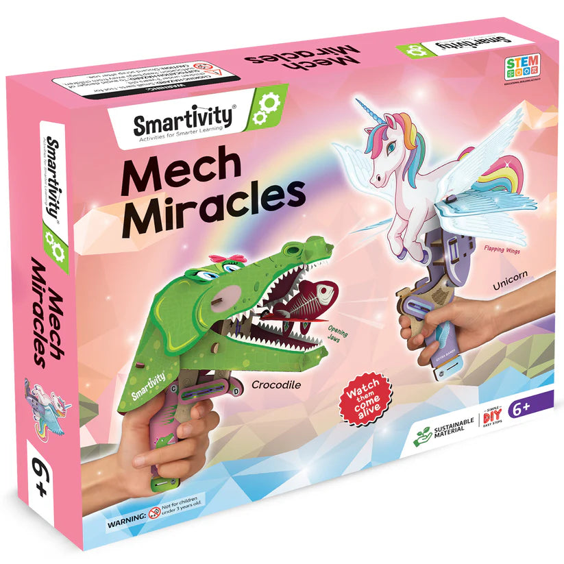 Smartivity 2in1 Mech Miracles DIY STEM Construction Toy 2合1 機械甲物-獨角仙及鱷魚