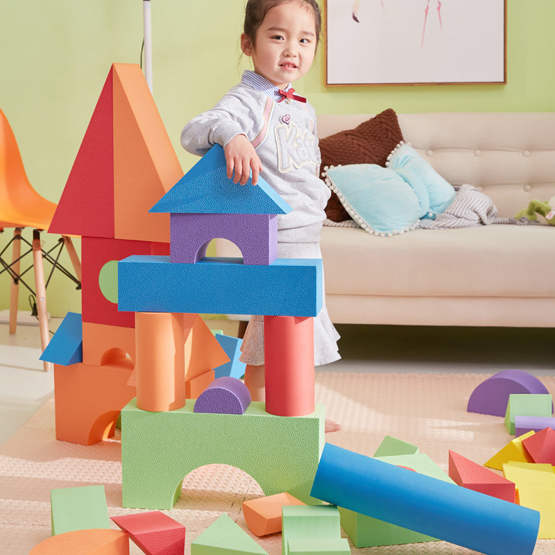 Soft Foam Building Blocks Contruction Kid Game 柔軟泡沫積木兒童建築遊戲