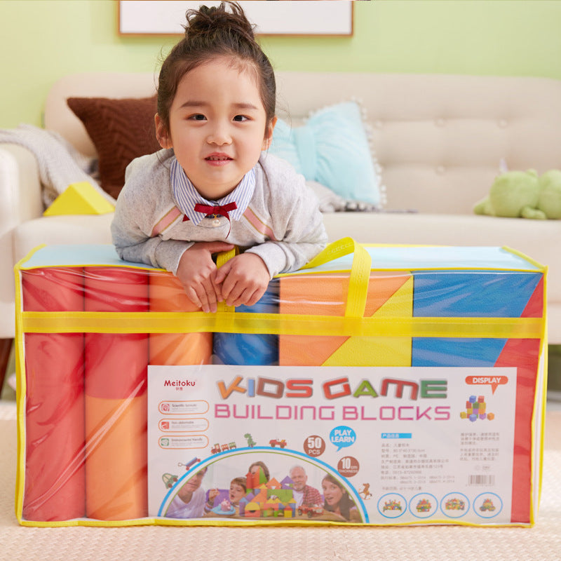 Soft Foam Building Blocks Contruction Kid Game 柔軟泡沫積木兒童建築遊戲