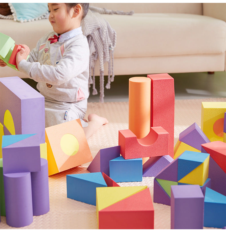 Soft Foam Building Blocks Contruction Kid Game 柔軟泡沫積木兒童建築遊戲