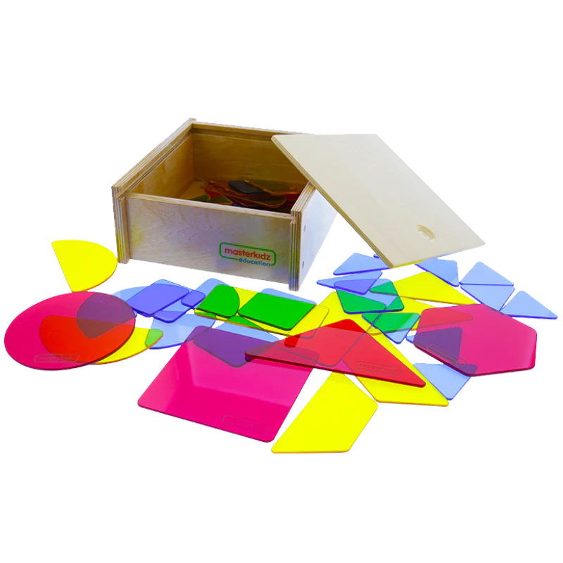 Masterkidz Translucent Geometric Shapes Set of 51 without Light Panel 51件色彩幾何形狀片套裝不含燈盤