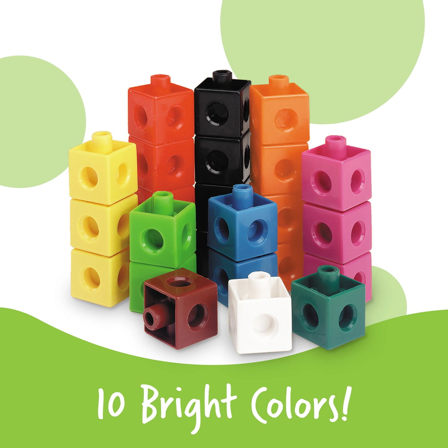 Learning Resources Snap Cubes Set of 100 (2cm cubes. 10 colors)