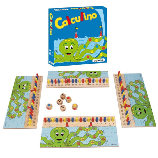 Beleduc Calculino Color & Number Matching & Strategy Game 小章魚顏色數字配對及策略桌上遊戲