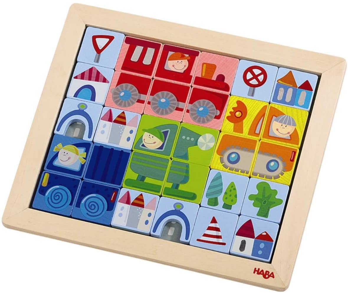 Haba 2208 Thing That Go Mobilo Magnetic Puzzle Game 交通工具 磁力拼圖遊戲