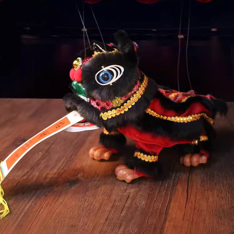Handmade Lion Dance Mini Model Marionette 手工舞獅迷你提線模型