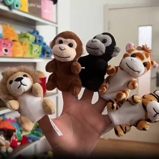 Safari Animal Finger Puppets 野生動物故事手指偶