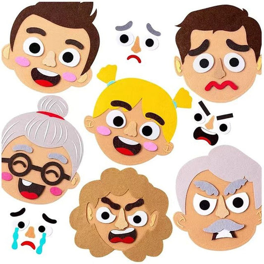 Facial Expression Family, set of 6 表情家庭遊戲 6個