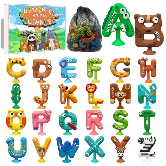 Animal-Alphabet Suction Cup 26pcs 動物字母吸盤26個