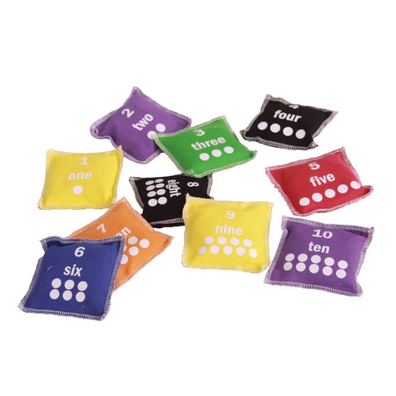 Bean Bag Number Set of 10 Color 10色數字沙包套裝