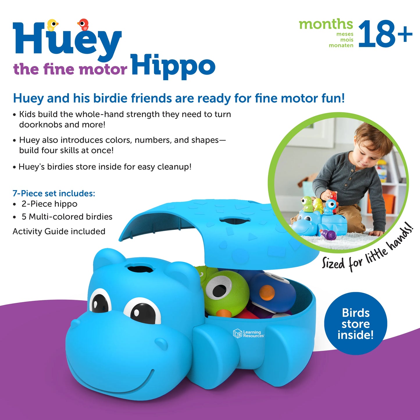 Learning Resources Huey The Fine Motor Hippo