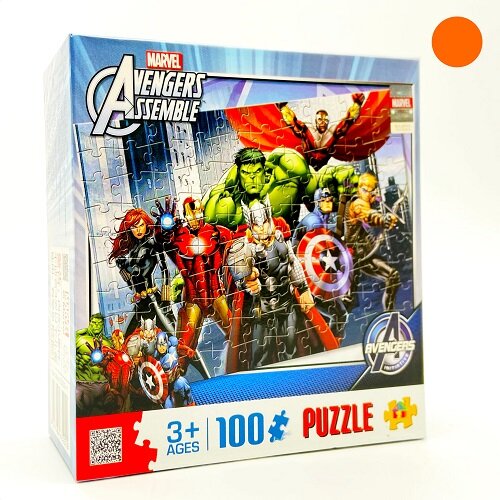 Marvel Avengers Jigsaw Puzzle 48-100pcs YELLOW 漫威復仇者聯盟 兒童拼圖 48-100塊 黃色