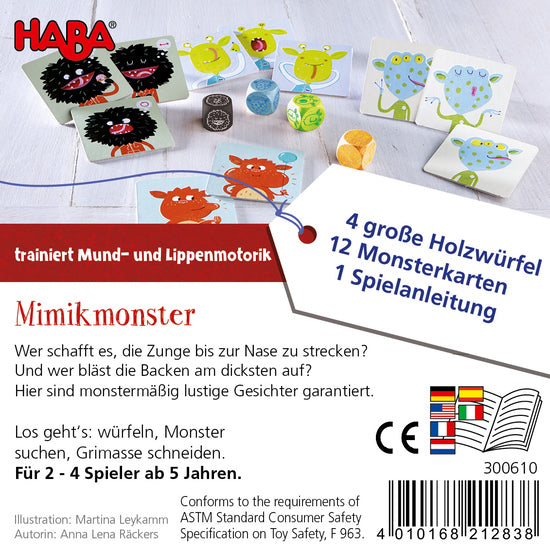 HABA Monster Face Bursts Game