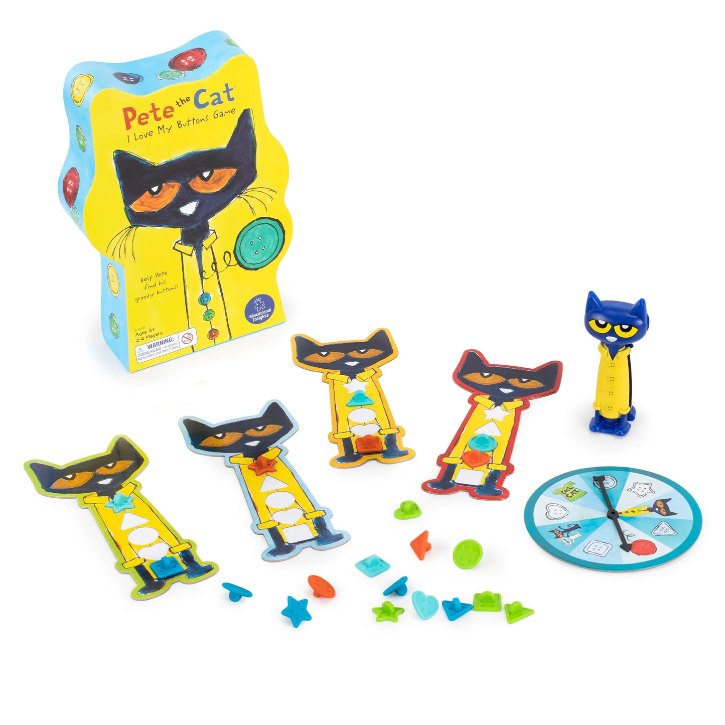 Educational Insights Pete the Cat I Love My Buttons Game