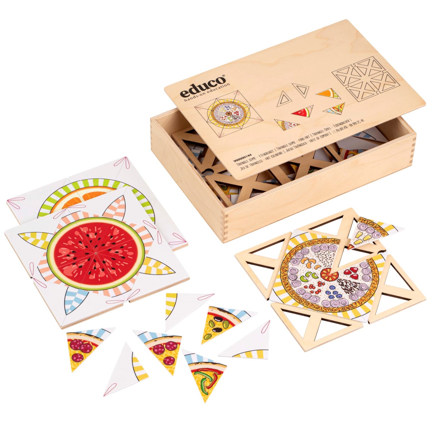 Educo Triangle Game - Food Art 三角遊戲-藝術食物