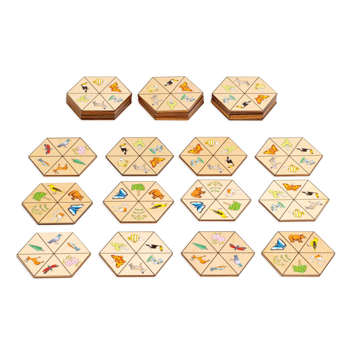 Hexagon Theme Nature Matching & Memory Game 六邊形匹配遊戲-自然