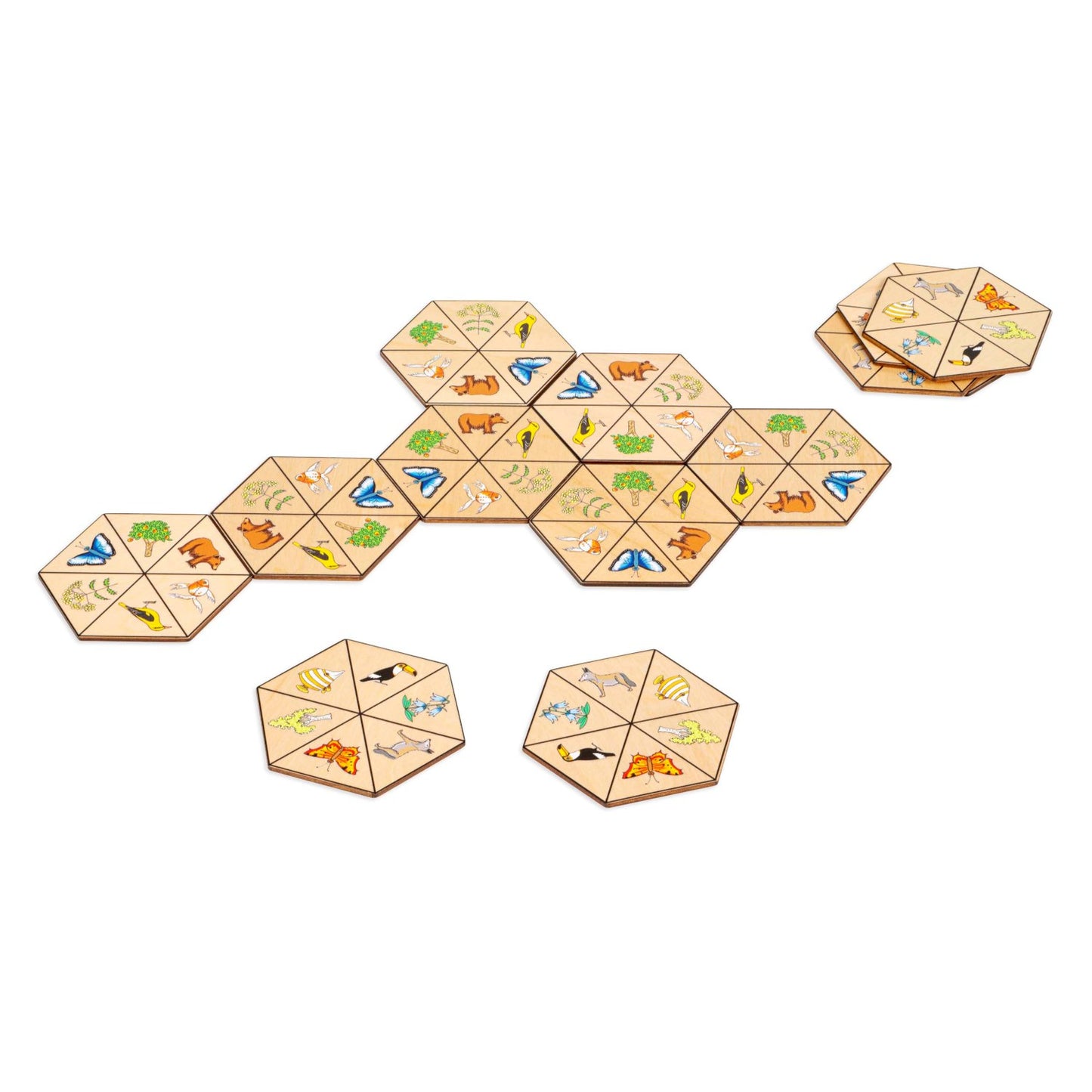 Hexagon Theme Nature Matching & Memory Game 六邊形匹配遊戲-自然