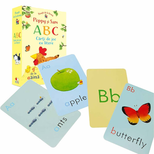 Usborn Farmyard Tales Poppy and Sam's ABC Look & Find Flashcards 找找看英語遊戲圖卡