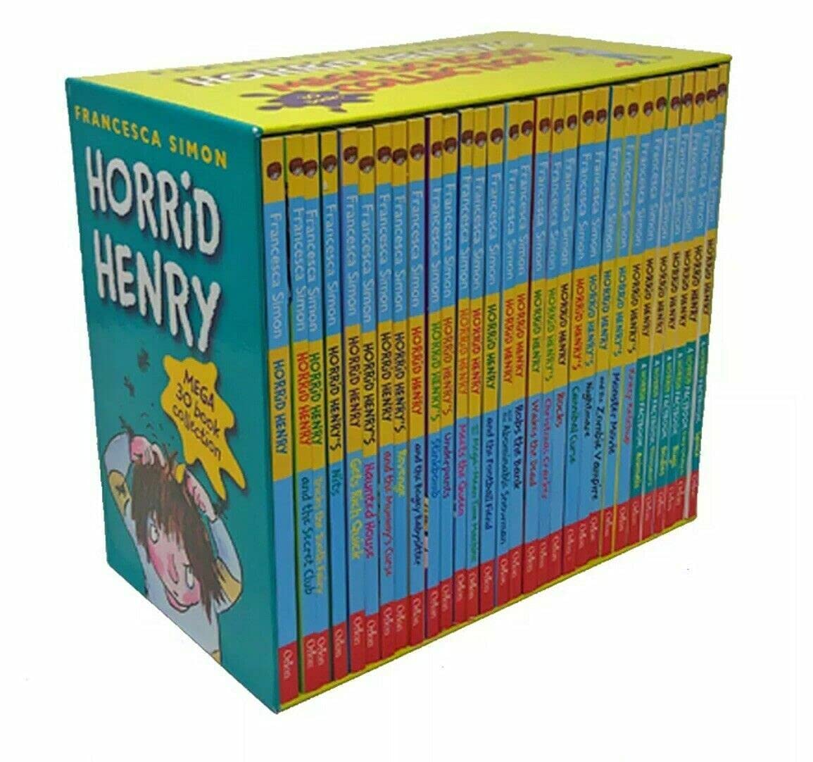 Horrid Henrys Mega 30 Books Collection Set By Francesca Simon 弗朗西斯卡·西蒙 (Francesca Simon) 的恐怖亨利巨 30 本書收藏套裝