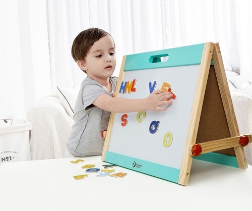 Classic World Tabletop Easel (26 pcs Magnetic Alphabets attached) 多功能雙面字母畫板 附26磁石字母