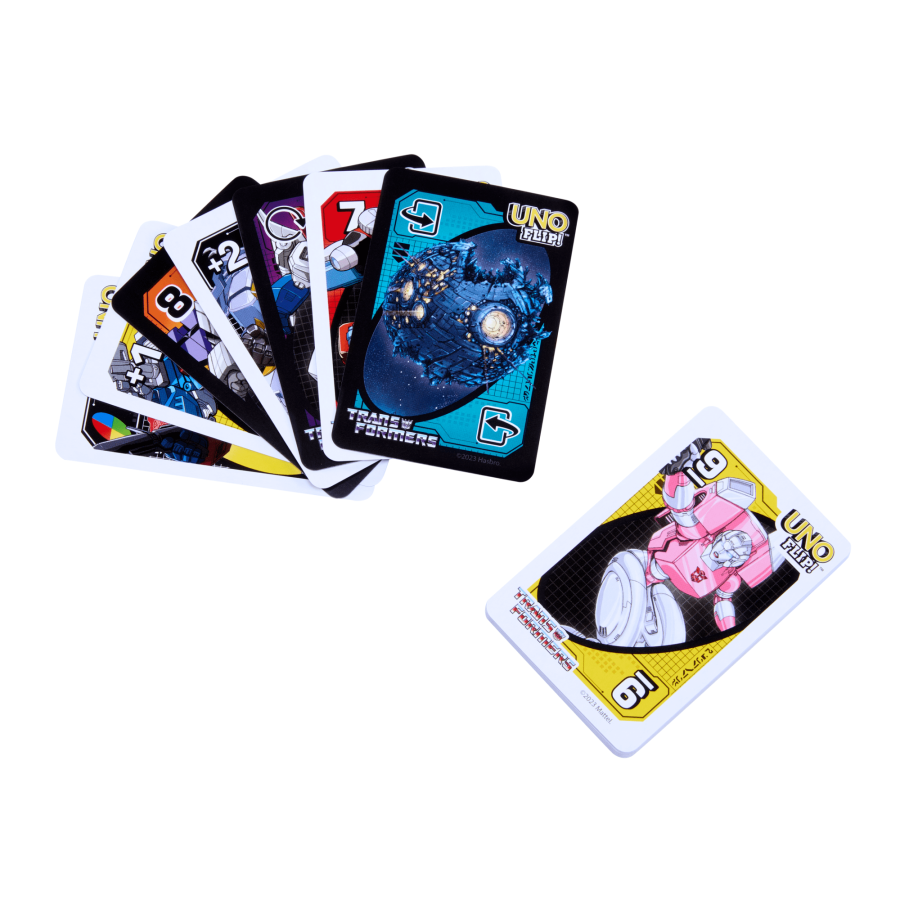 UNO Flip Transformers Card Game 反轉UNO 變形金剛紙牌遊戲