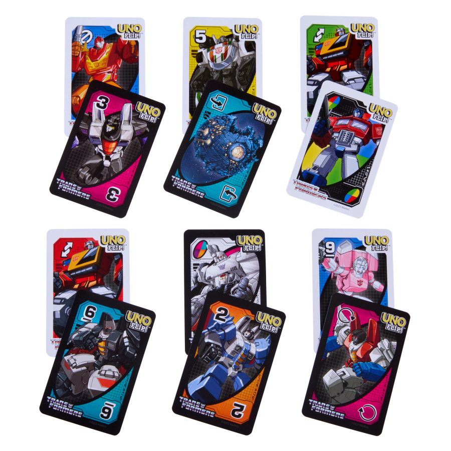 UNO Flip Transformers Card Game 反轉UNO 變形金剛紙牌遊戲