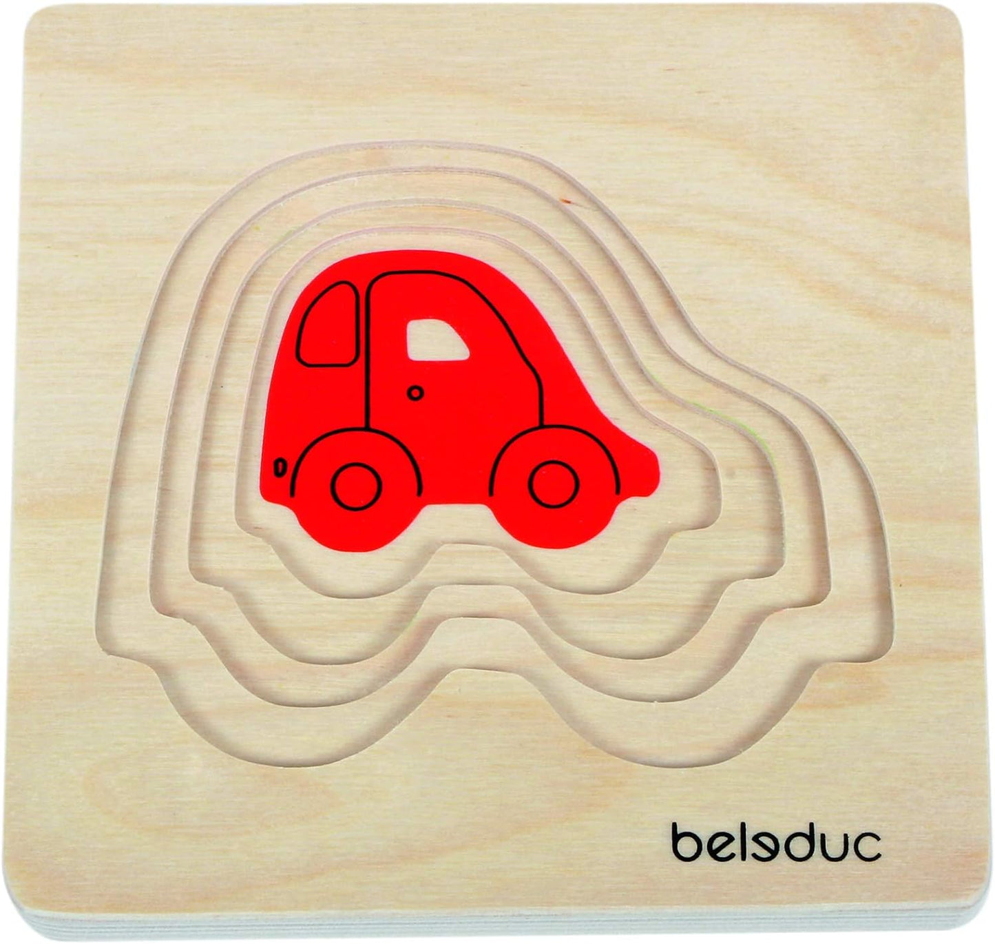 Beleduc My Car Big to Small Layer Puzzle 我的汽車由大到小多層拼圖