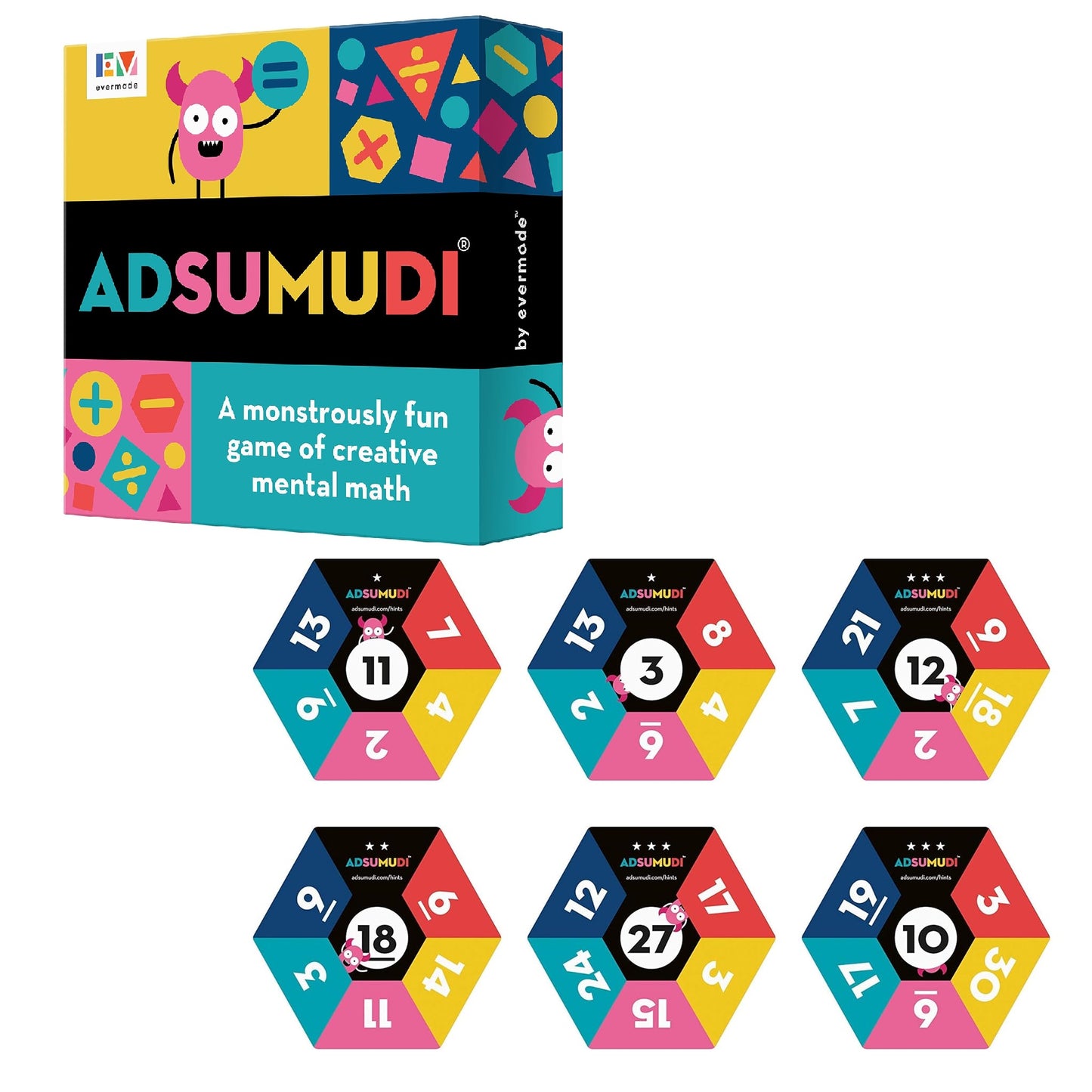 Adsumudi - A Monstrously Fun Game of Creative Mental Math 心算數學訓練遊戲