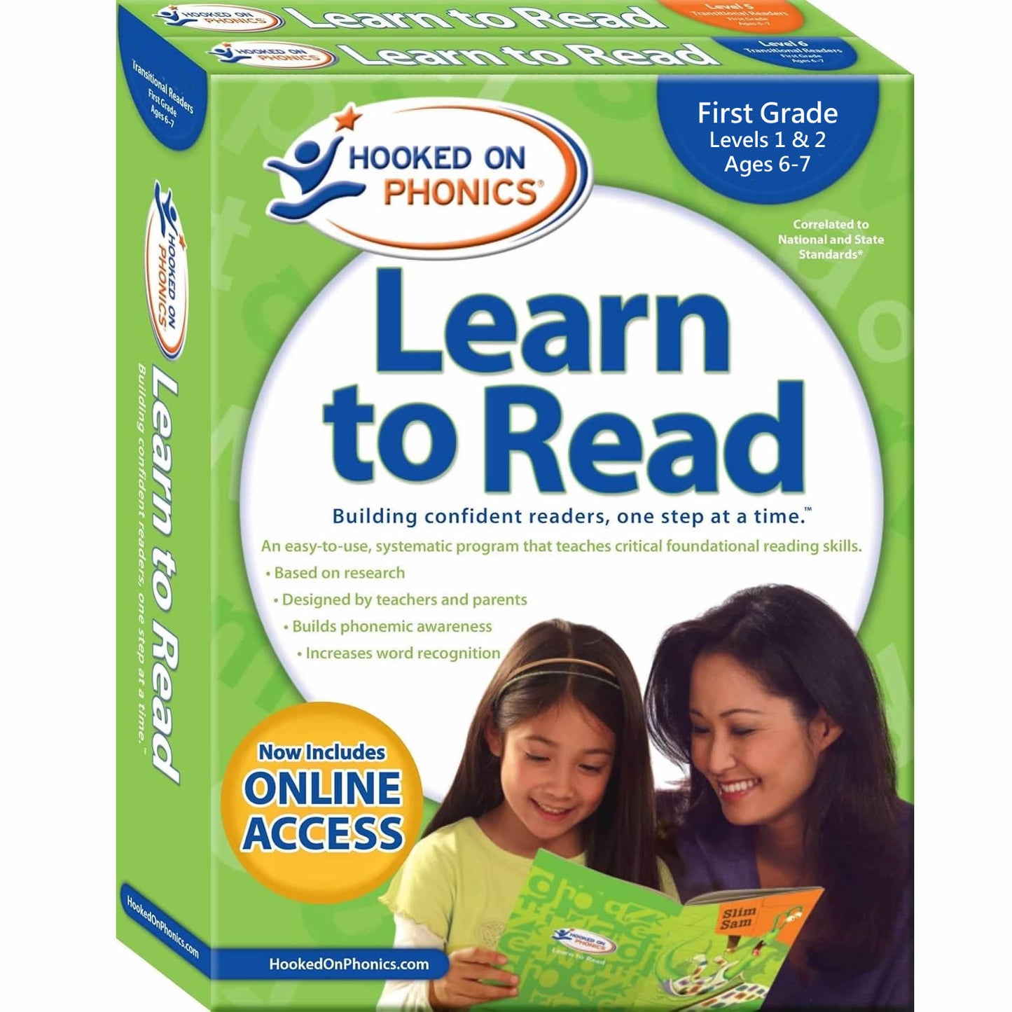 Hooked on Phonics Learn to Read  First Grade Set 1 & 2 Ages 6-7