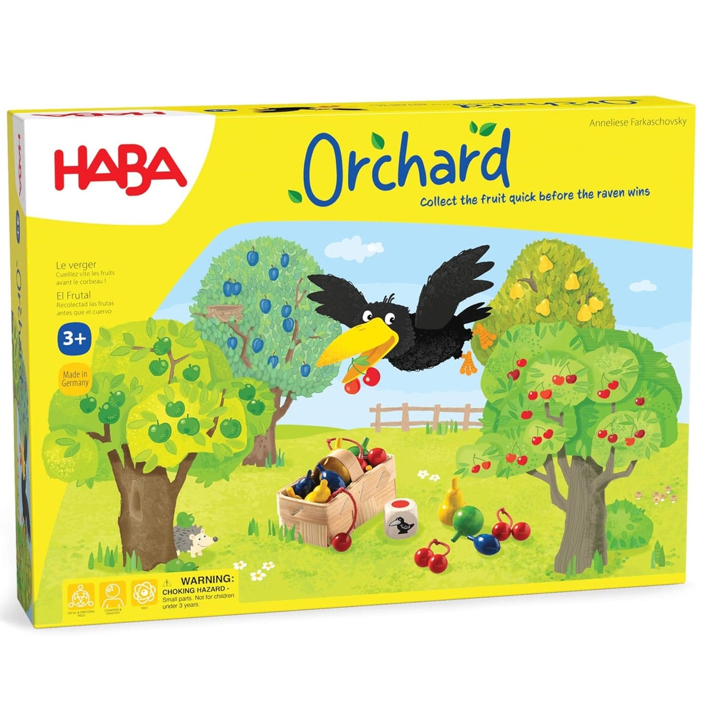 Haba Orchard Game Four Fruit-trees Version 果園裡的烏鴉與四棵果樹 合作記憶遊戲