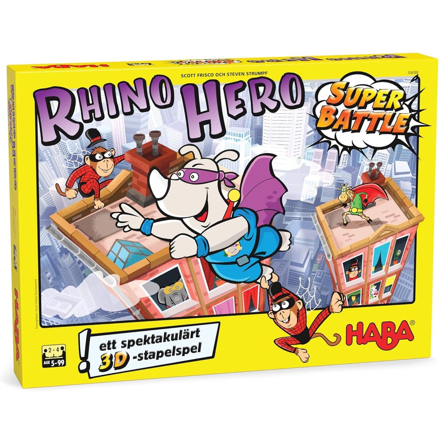 HABA 302808 Rhino Hero - Super Battle Stacking Game 超級犀牛戰鬥 平衡疊高遊戲