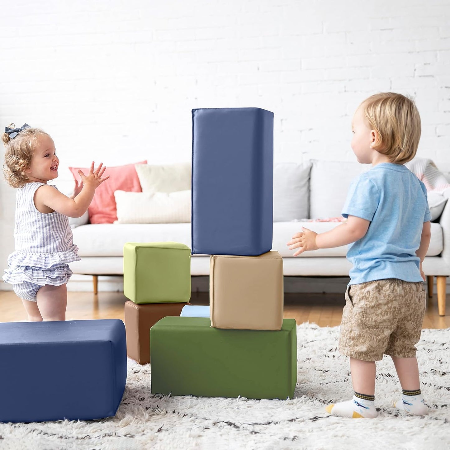 Softy Play Toddler Foam Building Blocks Set of 7件套裝 幼兒泡棉積木