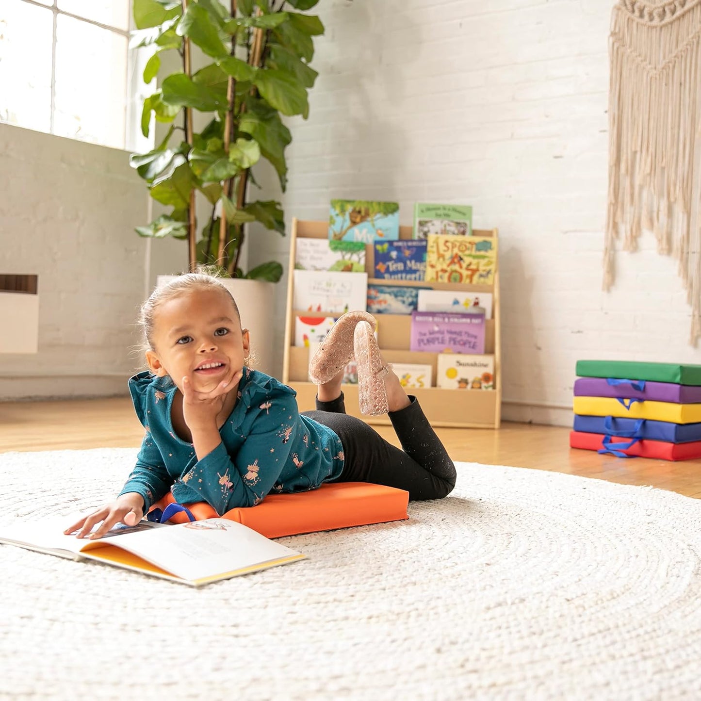 Softy Play Square Floor Cushions with Handles Set of 6 件套裝 方形地墊