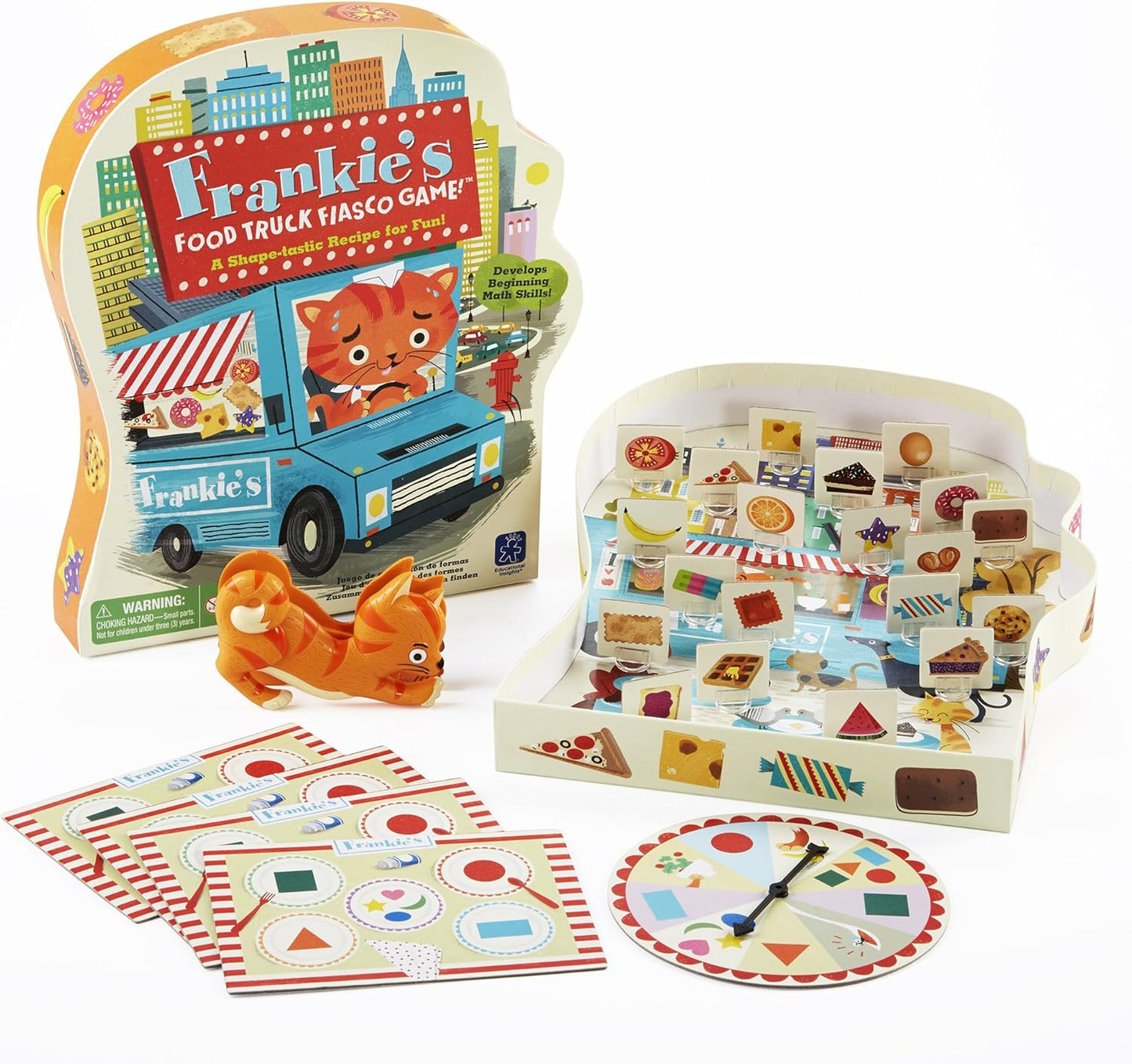 Educational Insights Frankie's Food Truck Fiasco Shape Matching Fine Motor Game!