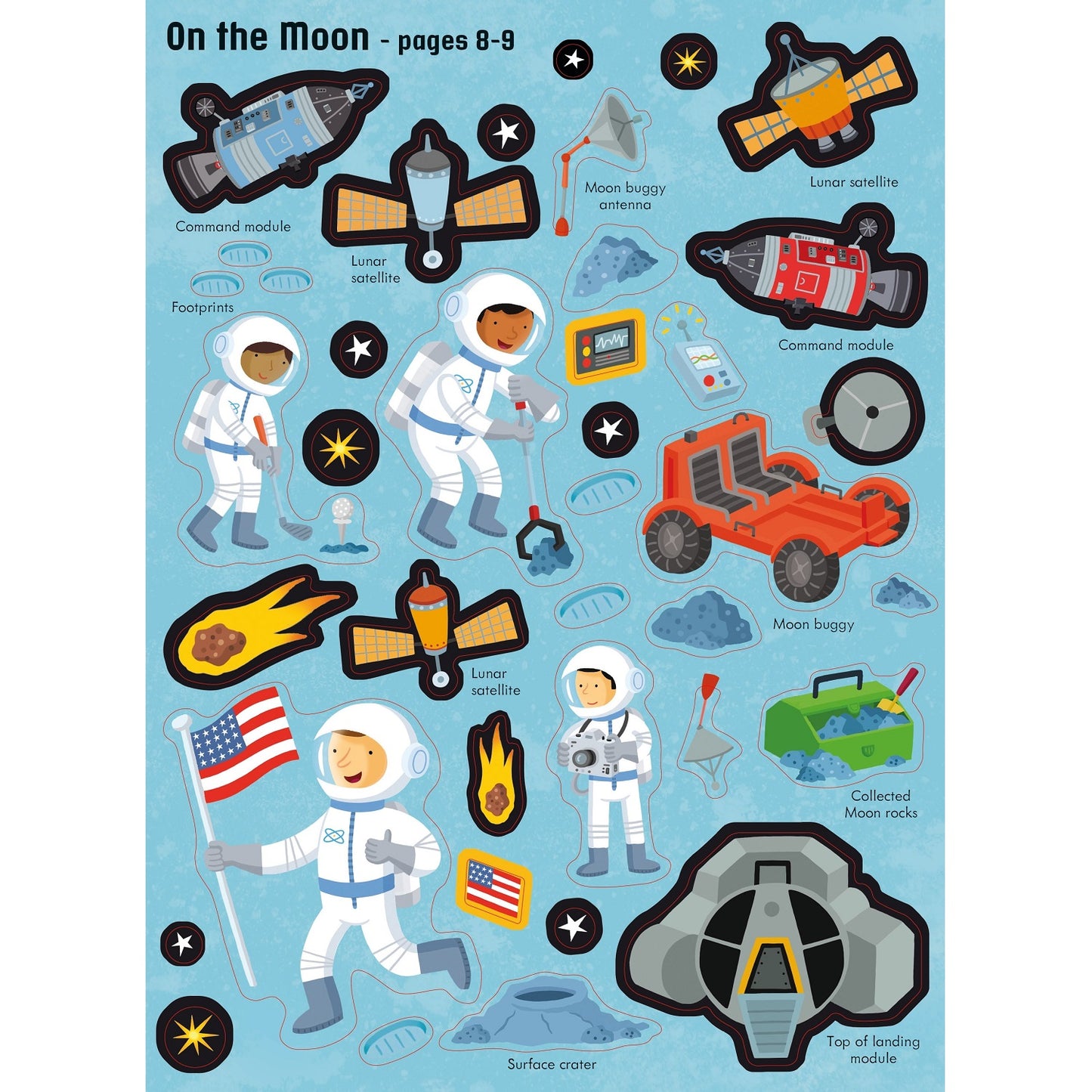 Usborne First Sticker Book Space 太空貼紙書