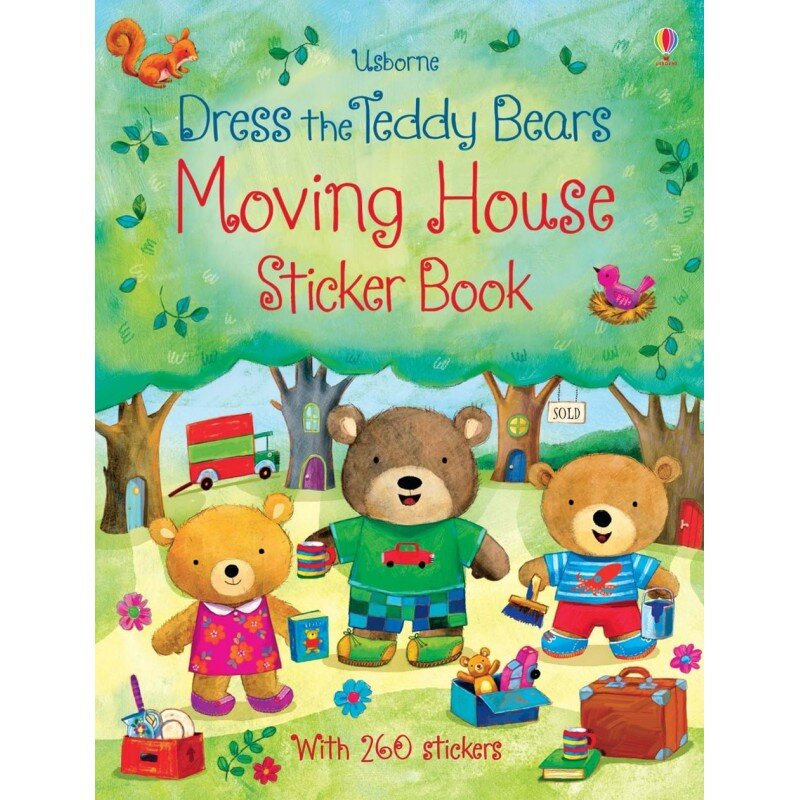 Usborne Dress the Teddy Bears Moving House Sticker Book 裝扮泰迪熊系列 搬家貼紙書