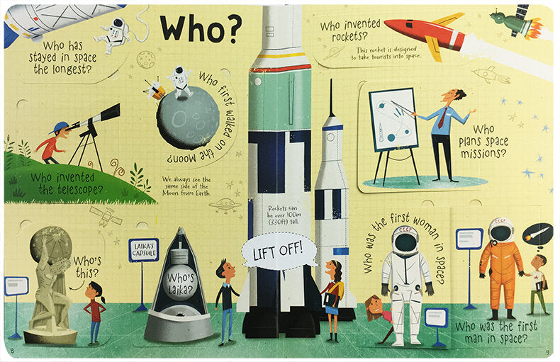 Usborne Lift-the-flap Questions and Answers about Space 太空 問答百科翻翻書