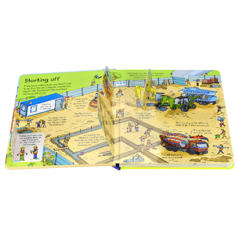 Usborne Look Inside Building Sites Look Inside Building Sites 建築工地 揭秘系列翻翻書