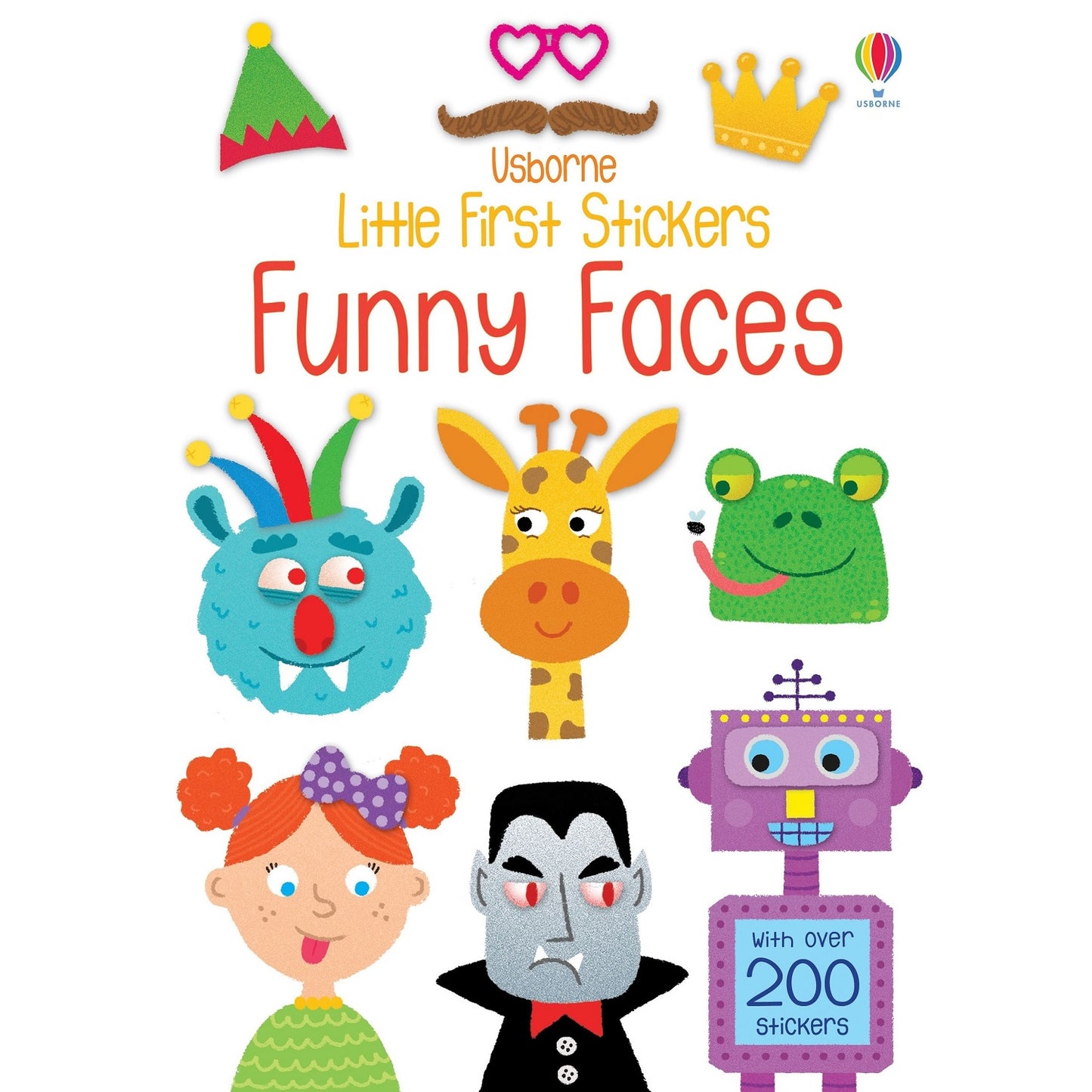 Usborne Little First Stickers Funny Faces 趣怪面孔貼紙書