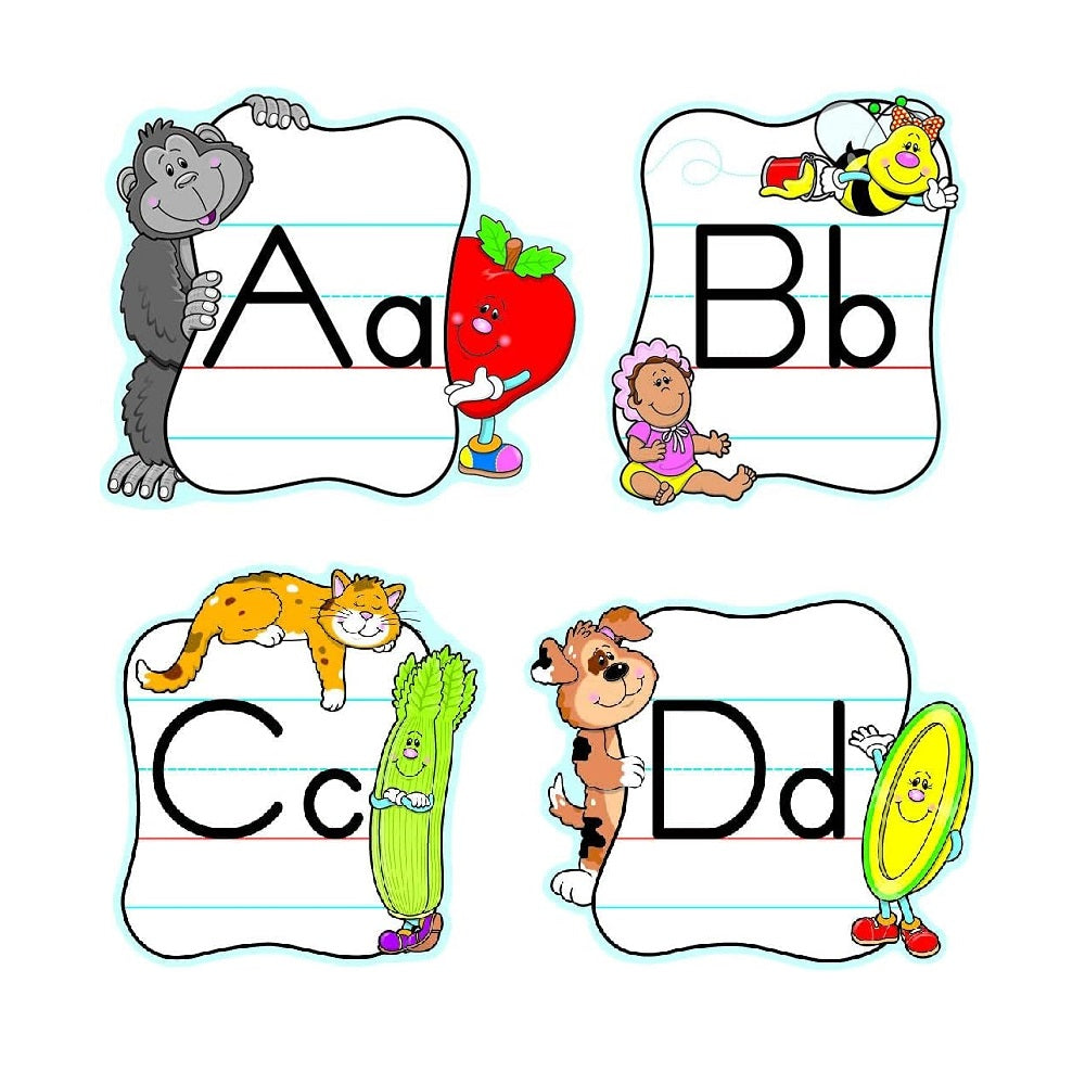 Carson Dellosa Alphabet: Traditional Manuscript Mini Bulletin Board Set