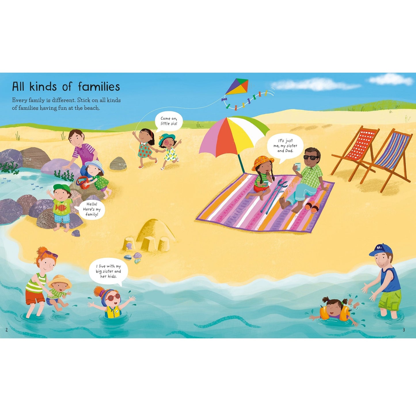 Usborne First Sticker Book Families 家庭貼紙書