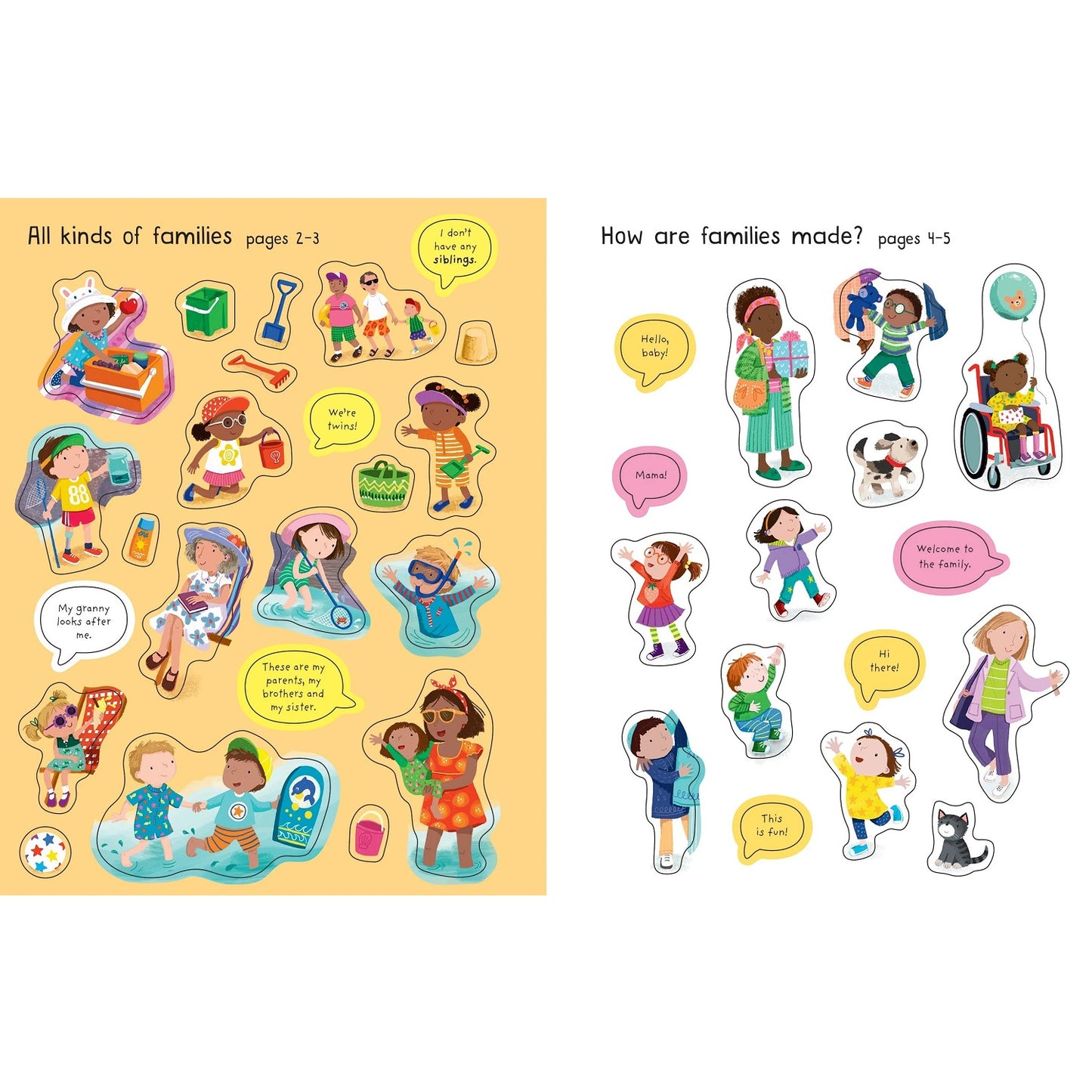 Usborne First Sticker Book Families 家庭貼紙書