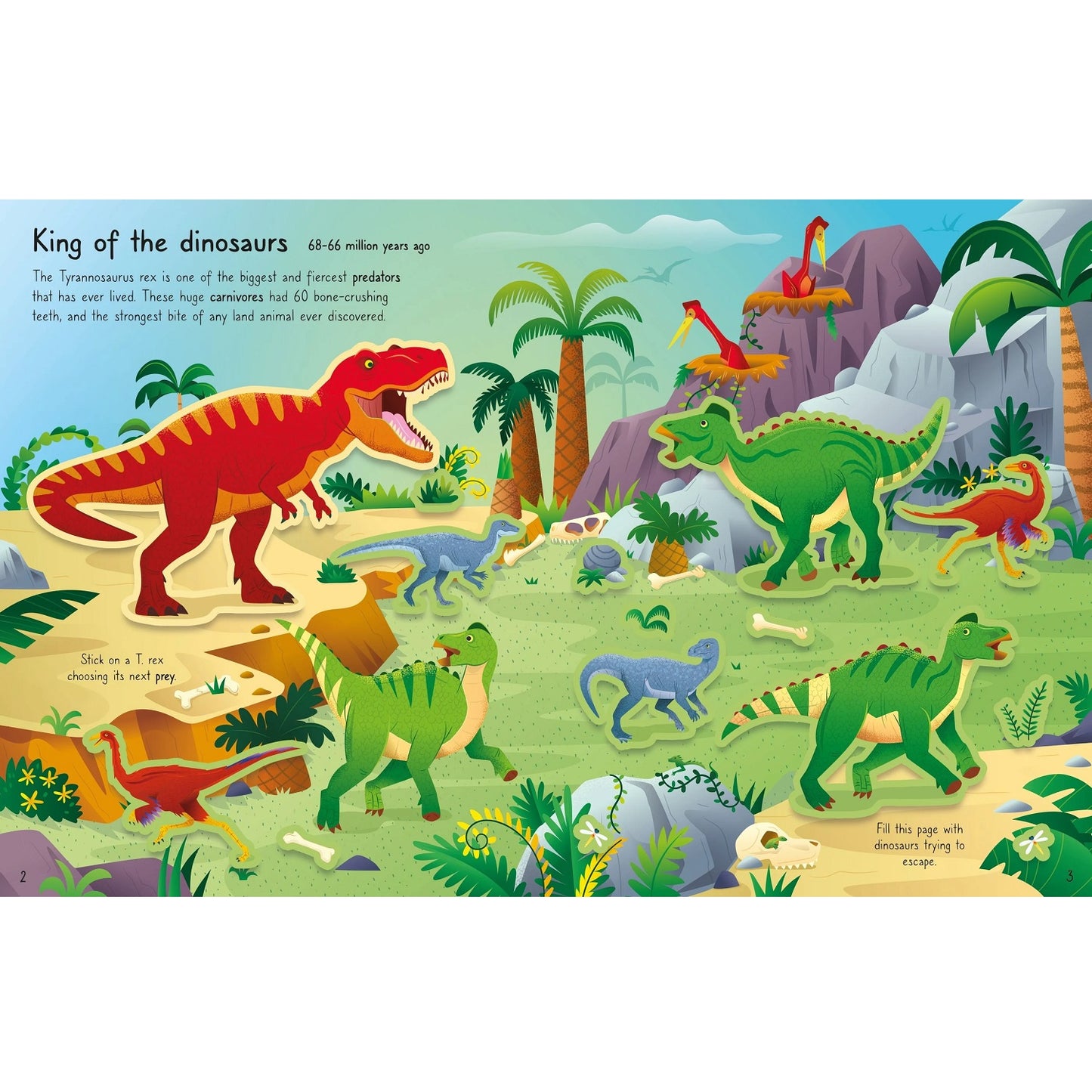 Usborne First Sticker Book T. Rex 暴龍貼紙書