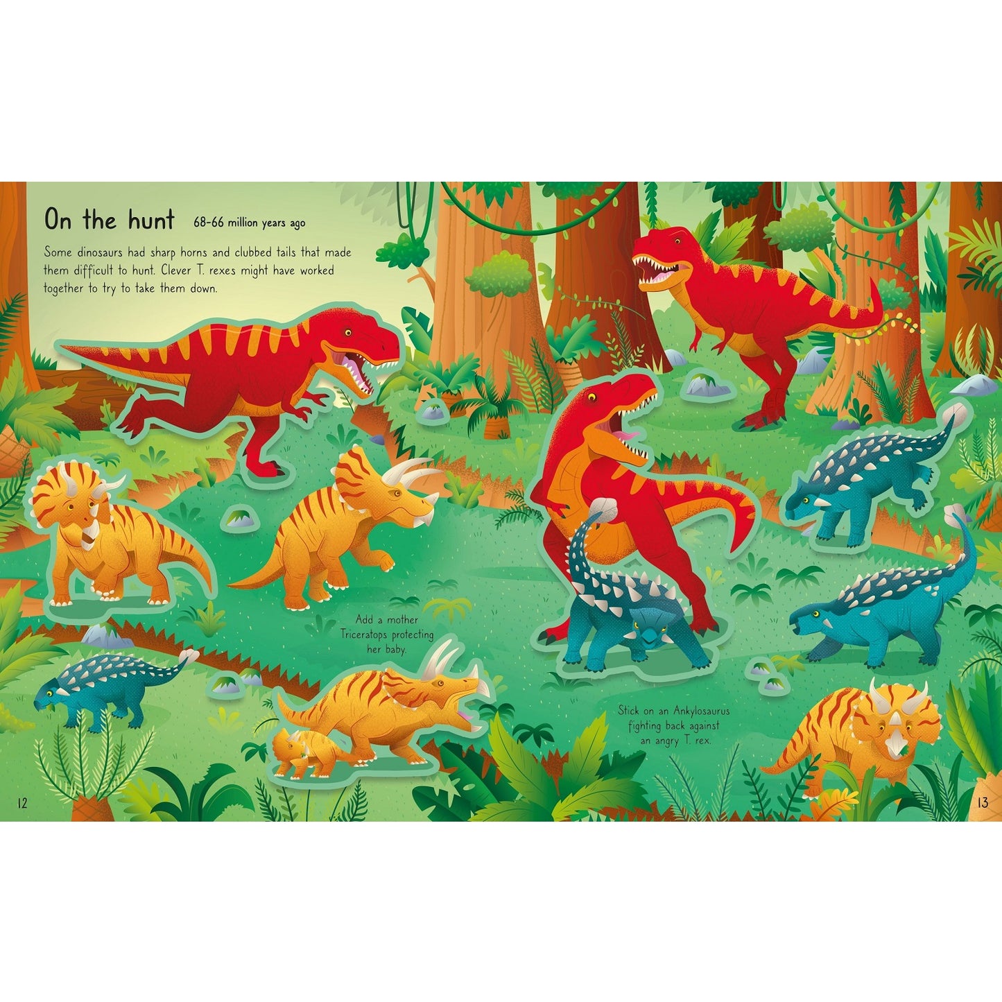 Usborne First Sticker Book T. Rex 暴龍貼紙書