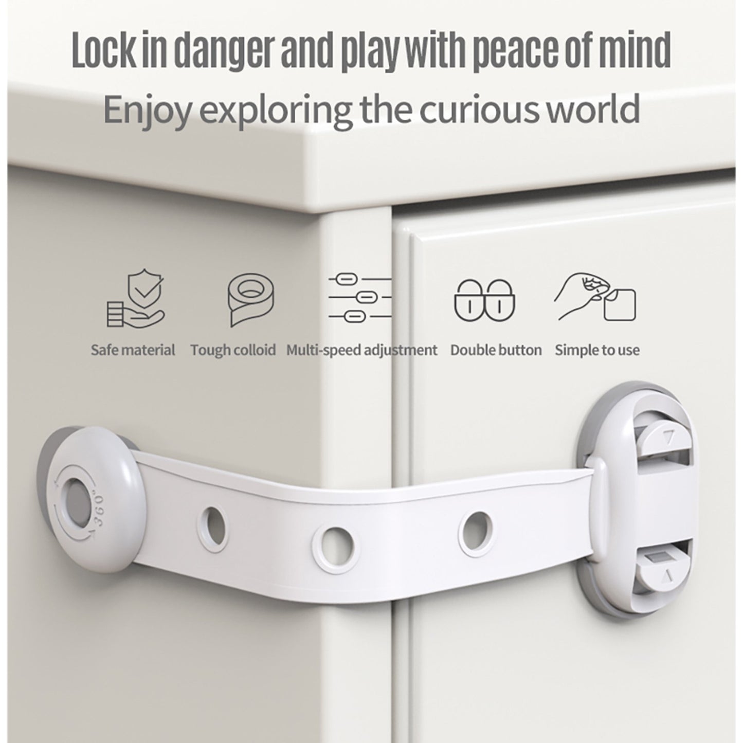 Child Proof Baby & Toddler Safety Locks Cabinet Door Lock 嬰幼兒安全抽屜鎖