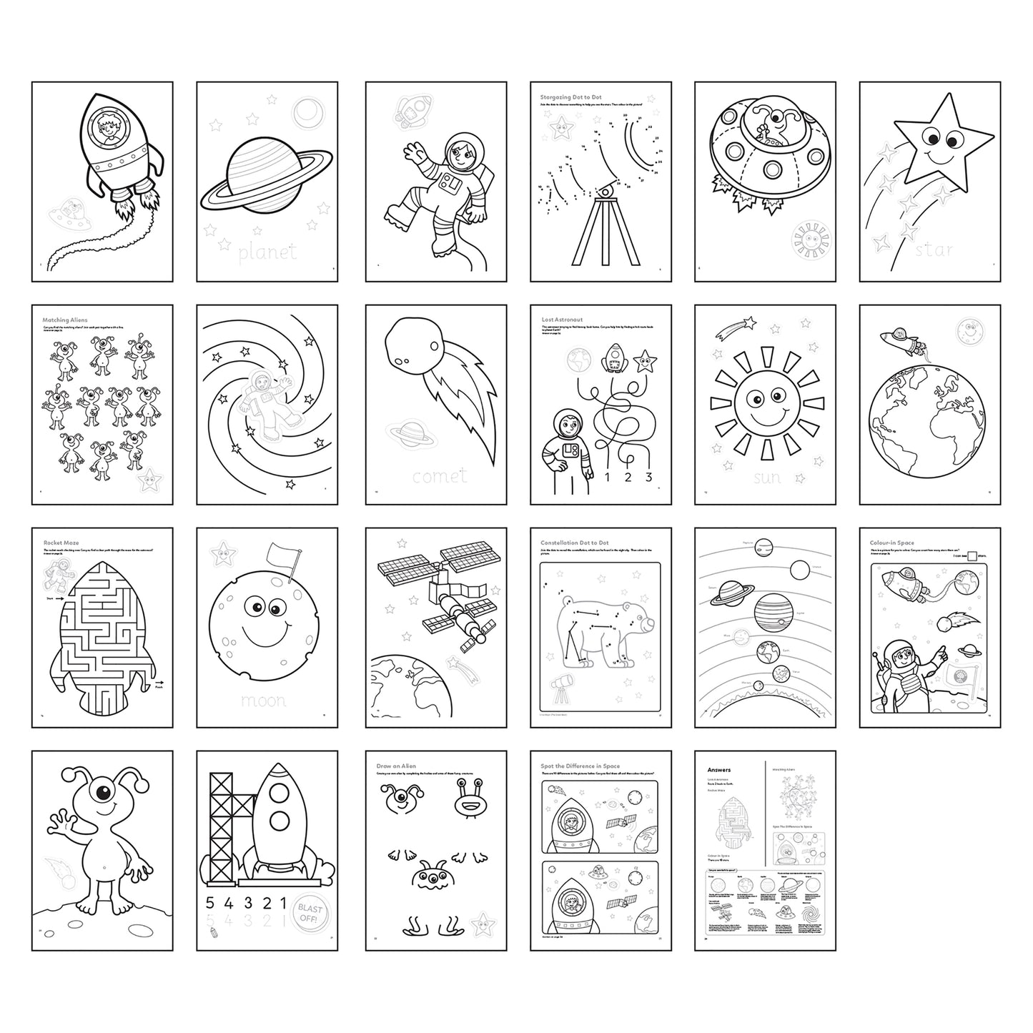 Orchard Toys Outer Space Colouring Book