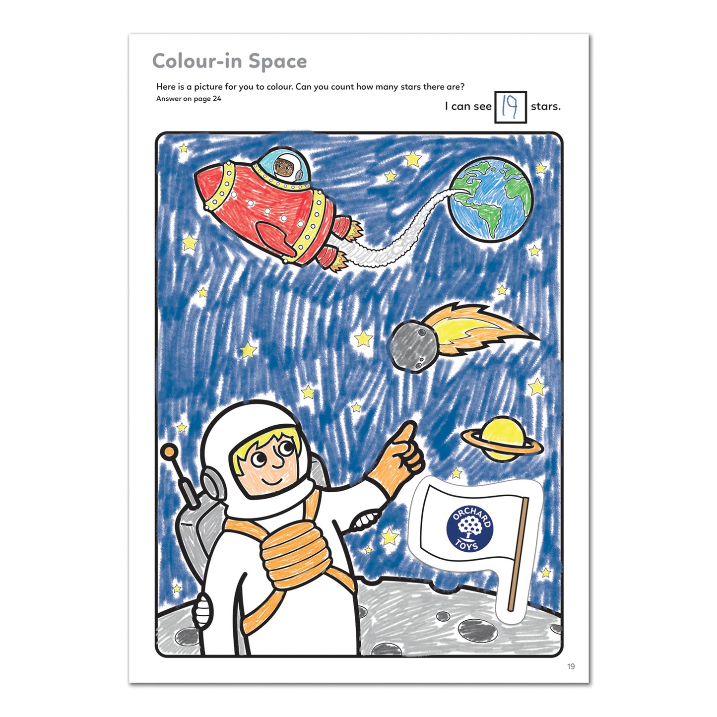 Orchard Toys Outer Space Colouring Book